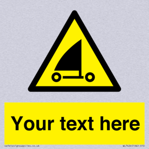 Custom Warning sand yachting